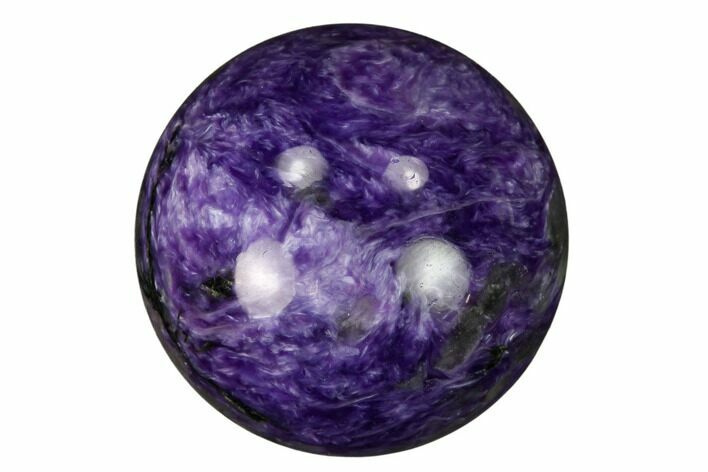 Polished Purple Charoite Sphere - Siberia #164041
